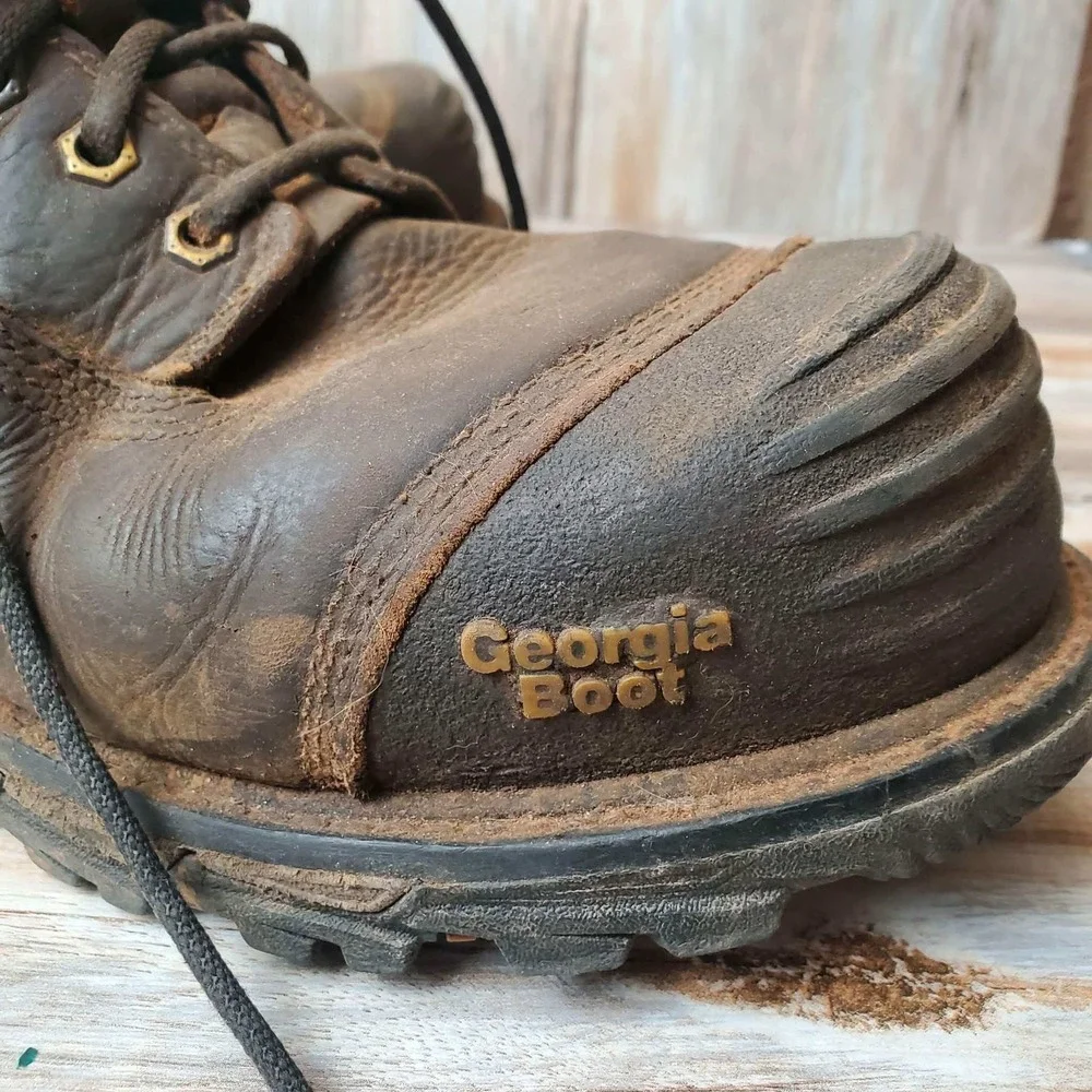 Georgia Boot GB00284 Carbo-Tec LTX Waterproof Work Boots Mens 10.5W Brwn Leather